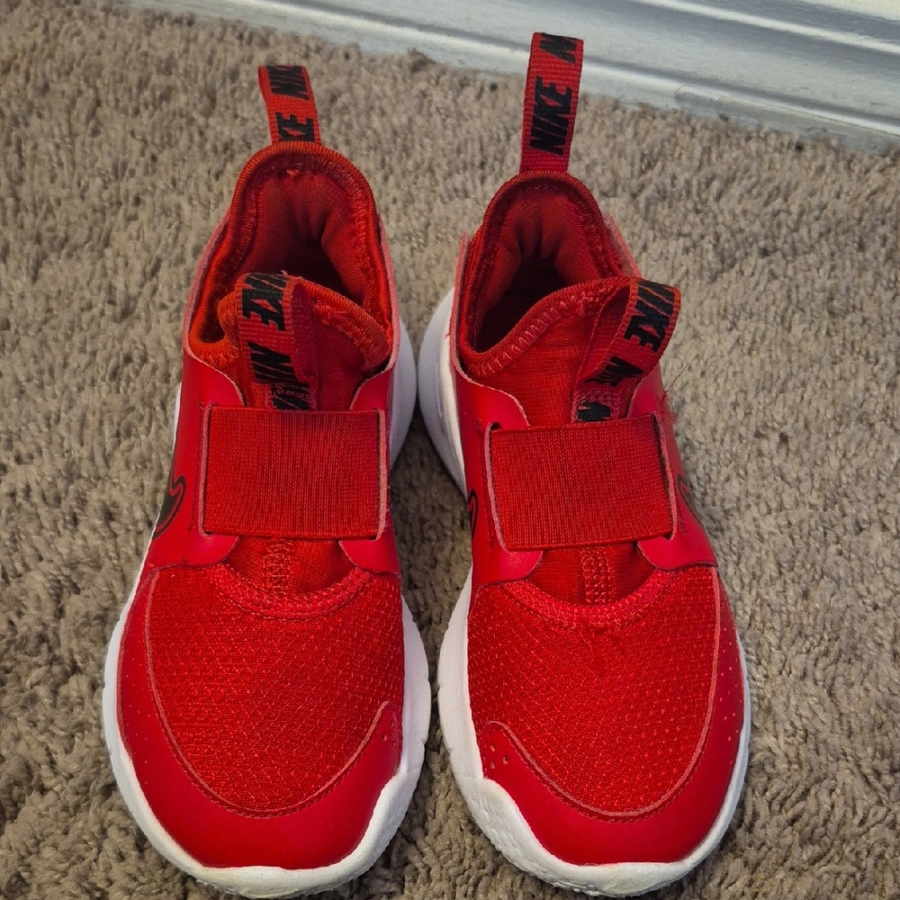 Nike Kids Red and White Sneakers